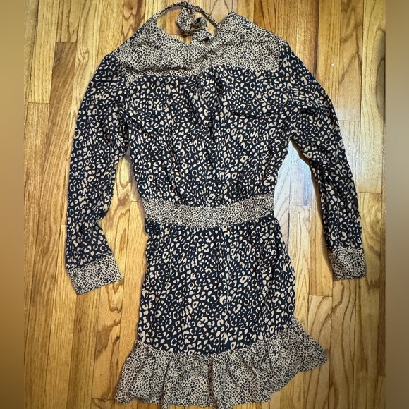 Zara Women's long sleeve dress Multicolor cheetah pattern SAME DAY SHIP - Picture 4 of 4